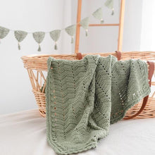 Load image into Gallery viewer, Sage | Crochet Baby Blanket | Handmade
