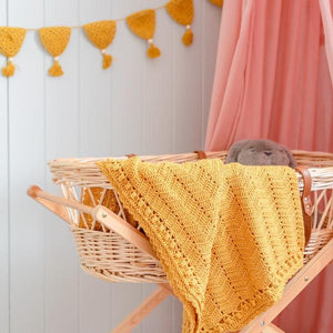 Turmeric | Crochet Baby Blanket | Handmade